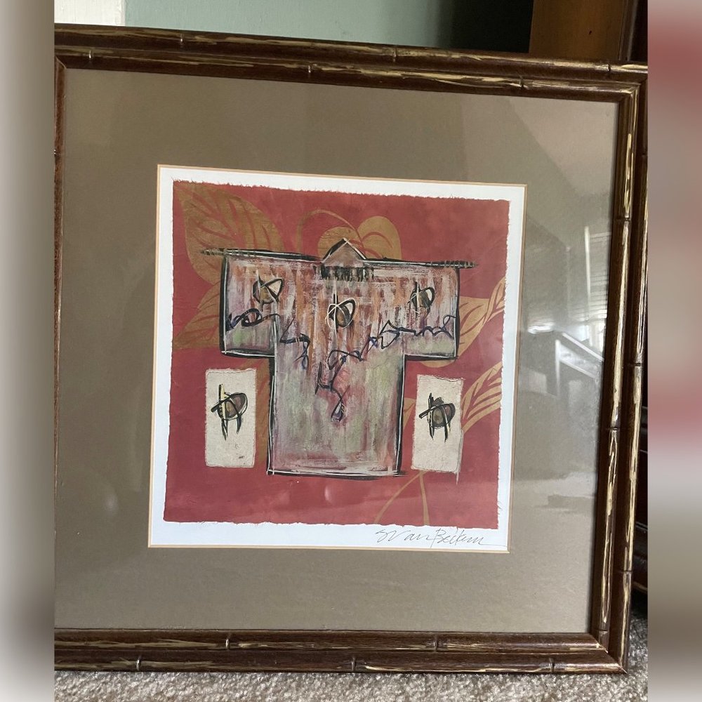 2 Framed/signed Sarah Van Beckum Prints